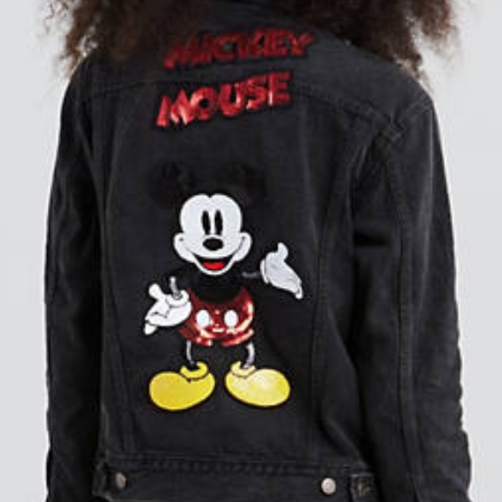 $128 Levi's Mickey Mouse Denim Trucker Jacket